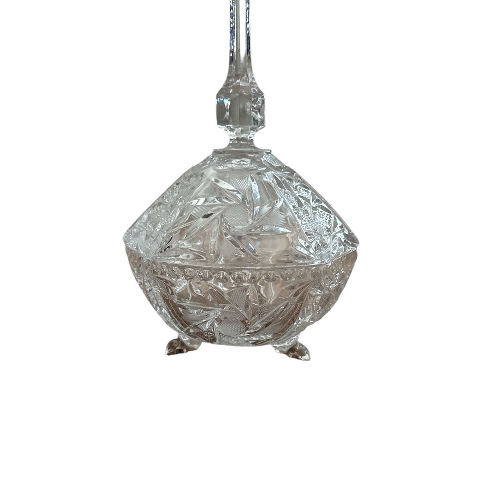 Elegant Crystal Candy Dish